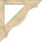 Ekena Millwork Funston Traditional Rough Sawn Bracket w/ Offset Brace, Douglas Fir, 6"W x 40"D x 40"H BKT0604X40X40FST01RDF - alternate 2